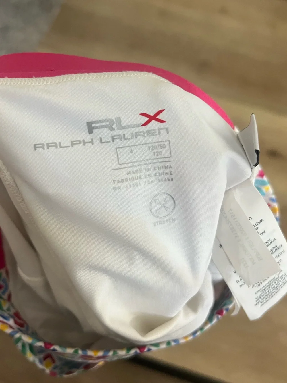 Ralph Lauren RLX Girls Golf Aim Pleated Tiles Skort Multi Youth Size Small 6